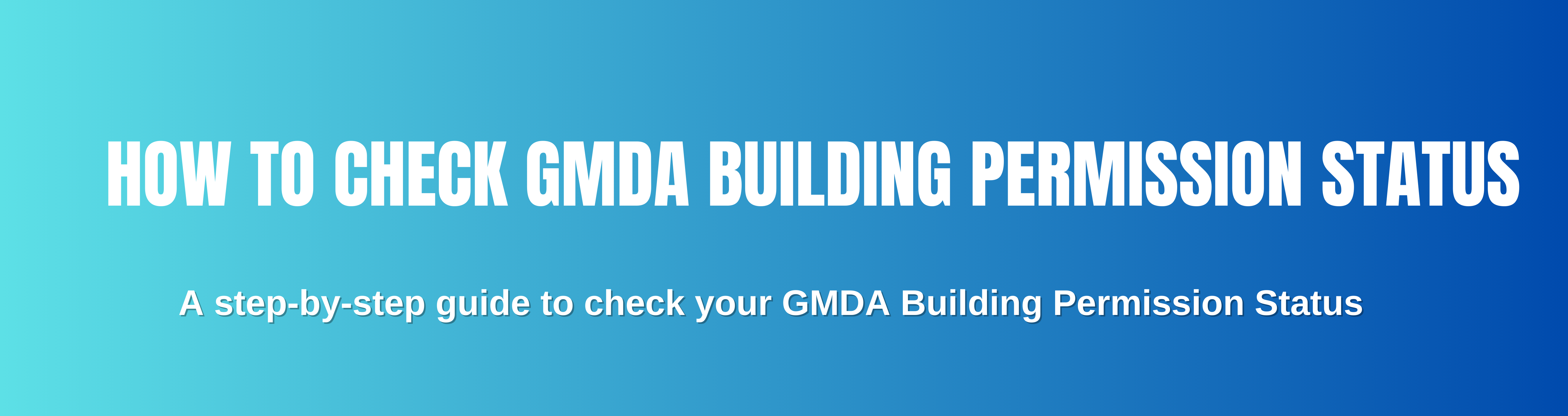 gmda building permission status