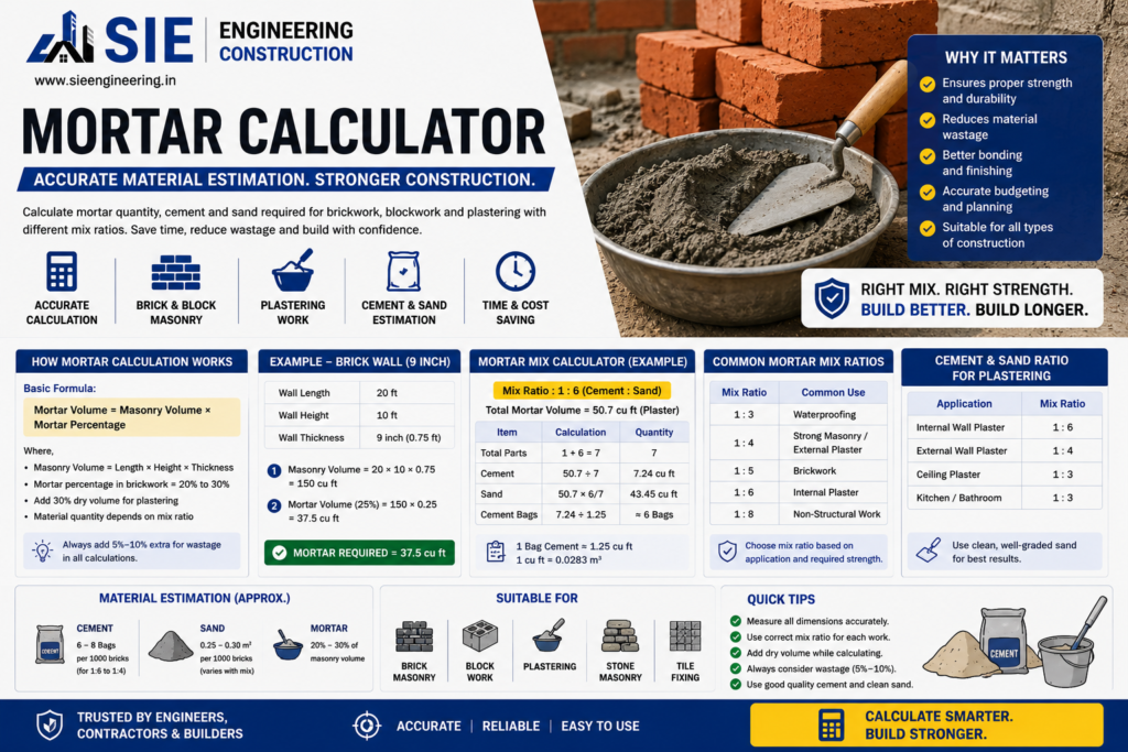 Mortar Calculator